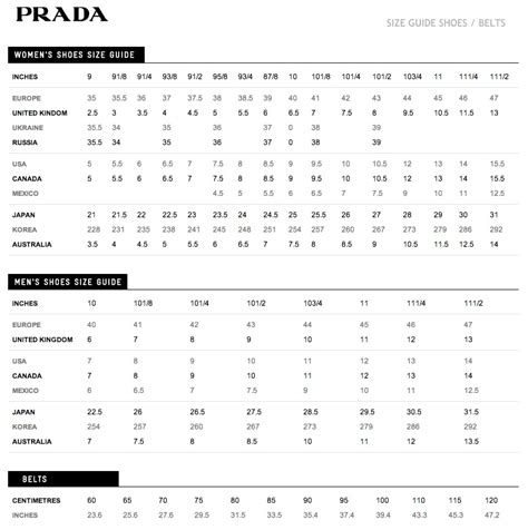 prada sizing in cm|Prada size chart clothing.